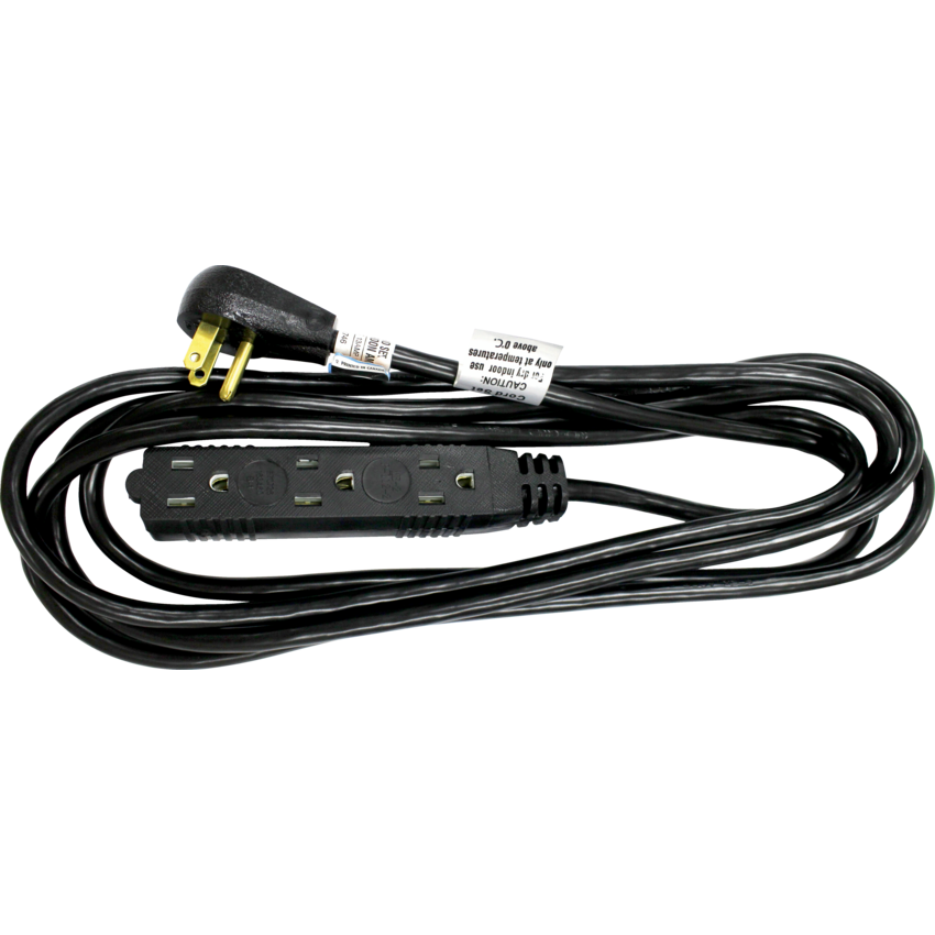 Exponent® Office Power Cord 9.8' Black