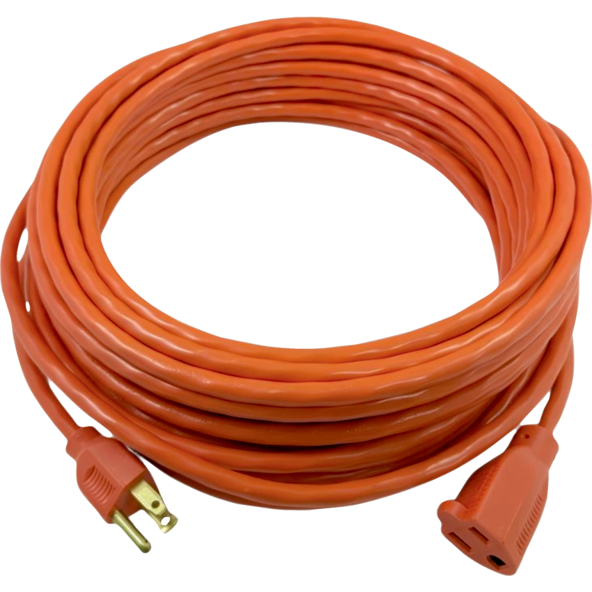 Exponent® Single outlet Outdoor/Indoor Extension Cord 32.8' Orange