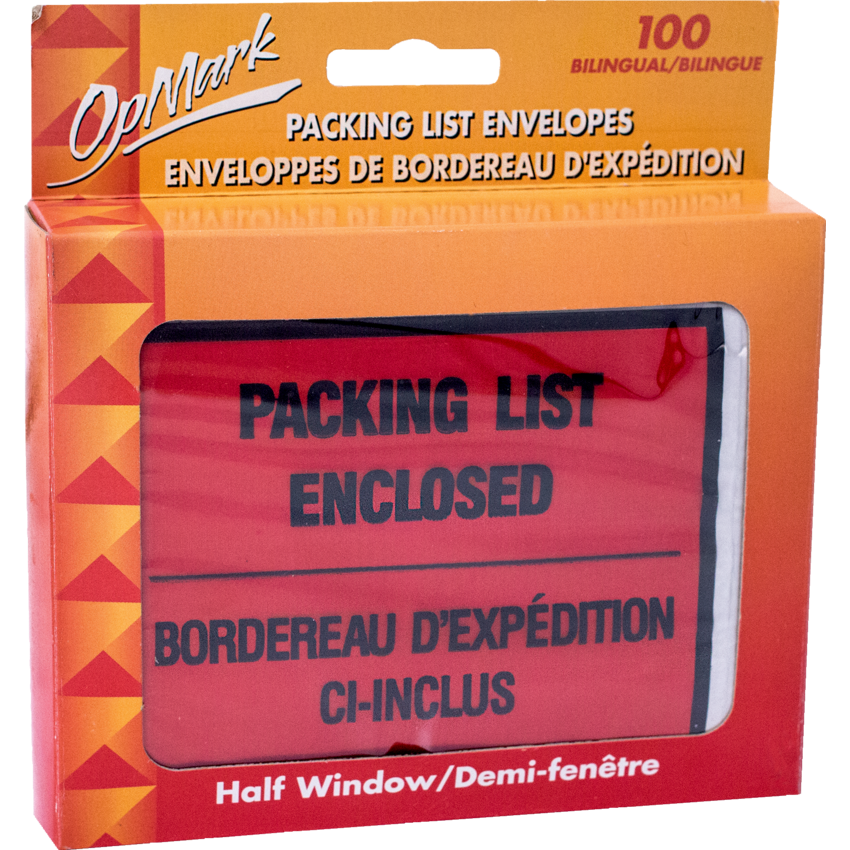Geocan Packing Slip Envelopes 4-1/2" x 5-1/2" 100/box