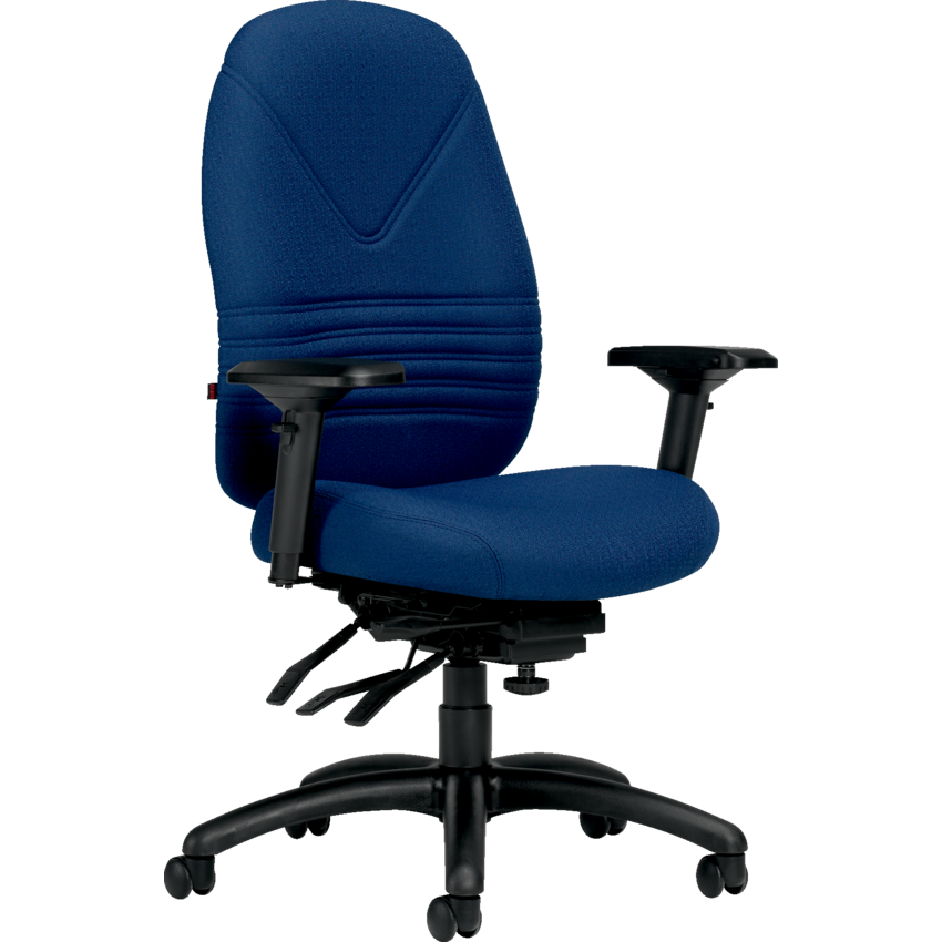 Basics® Chevron Ultra™ High Back Multi-Tilter Chair Fusion Fabric Cobalt