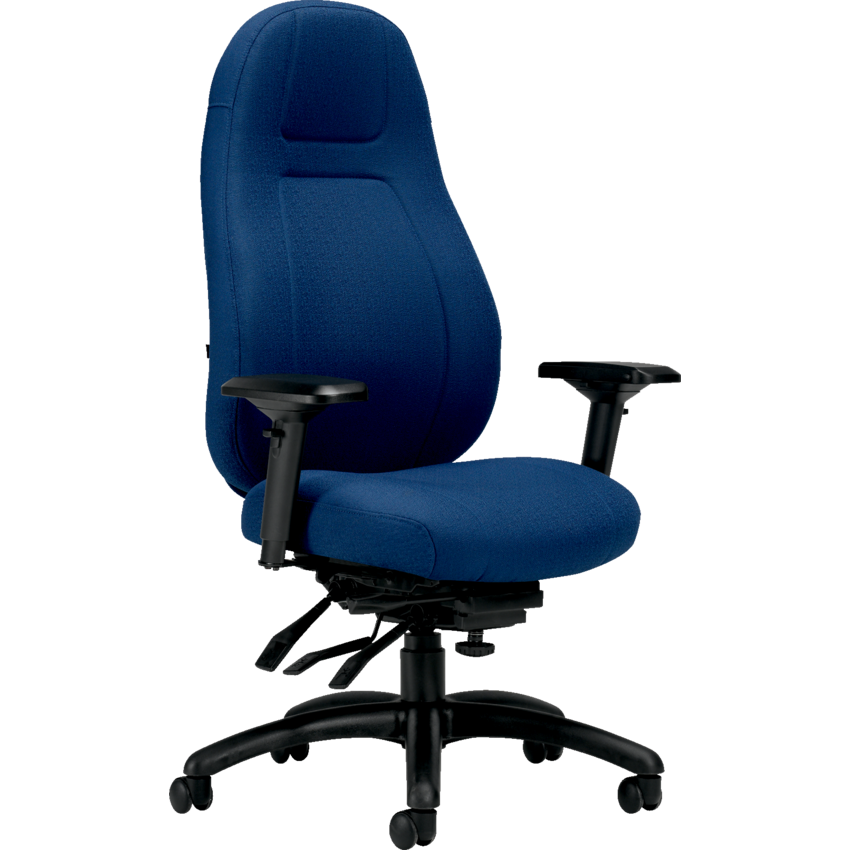 Basics® ObusForme® Elite Multi-Tilter Chair High Back Fusion Fabric Cobalt