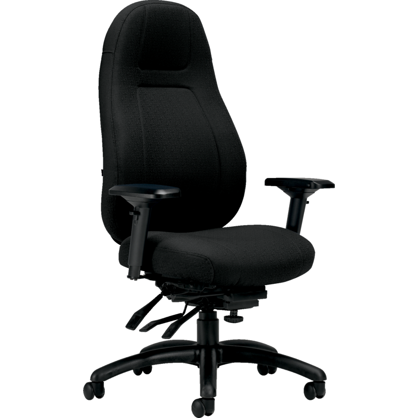 Basics® ObusForme® Elite Multi-Tilter Chair High Back Fusion Fabric Carbon