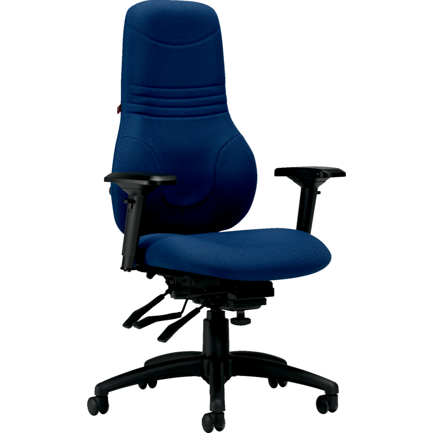 Basics® Ergo Boss™ Multi-Tilter Chair Executive Back Generous Seat Fusion Fabric Cobalt
