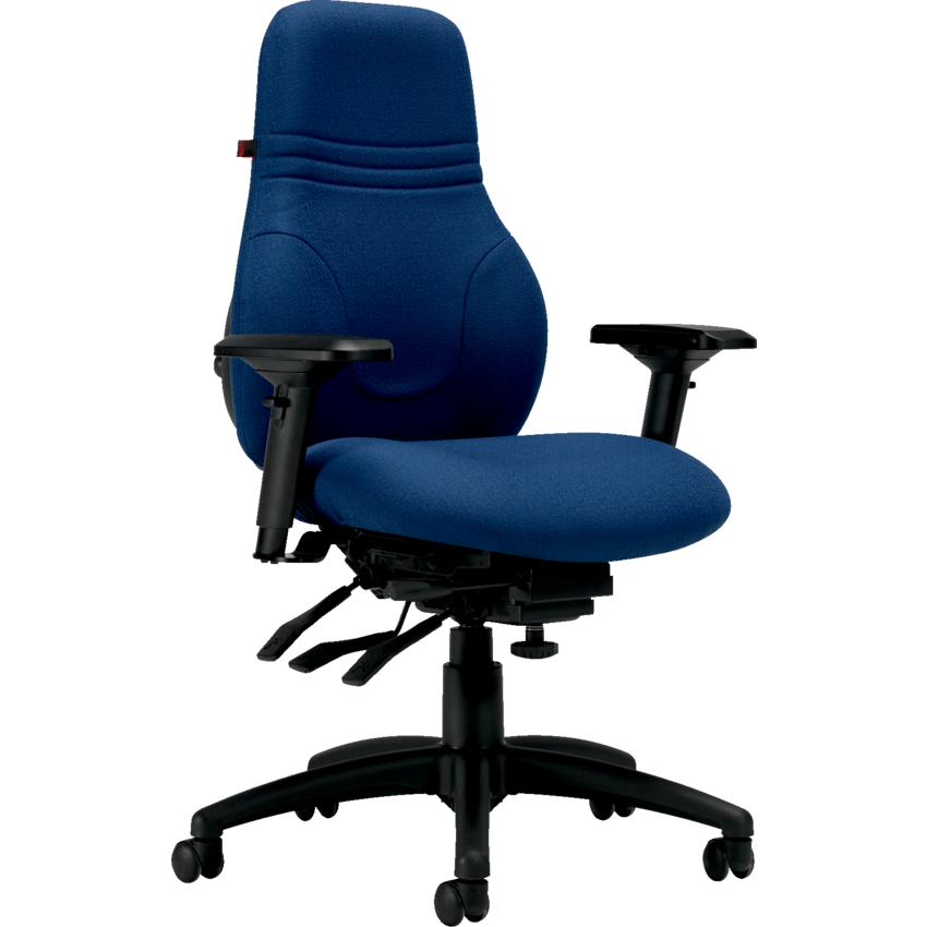Basics® Ergo Boss™ Multi-Tilter Chair High Back Standard Seat Fusion Fabric Cobalt