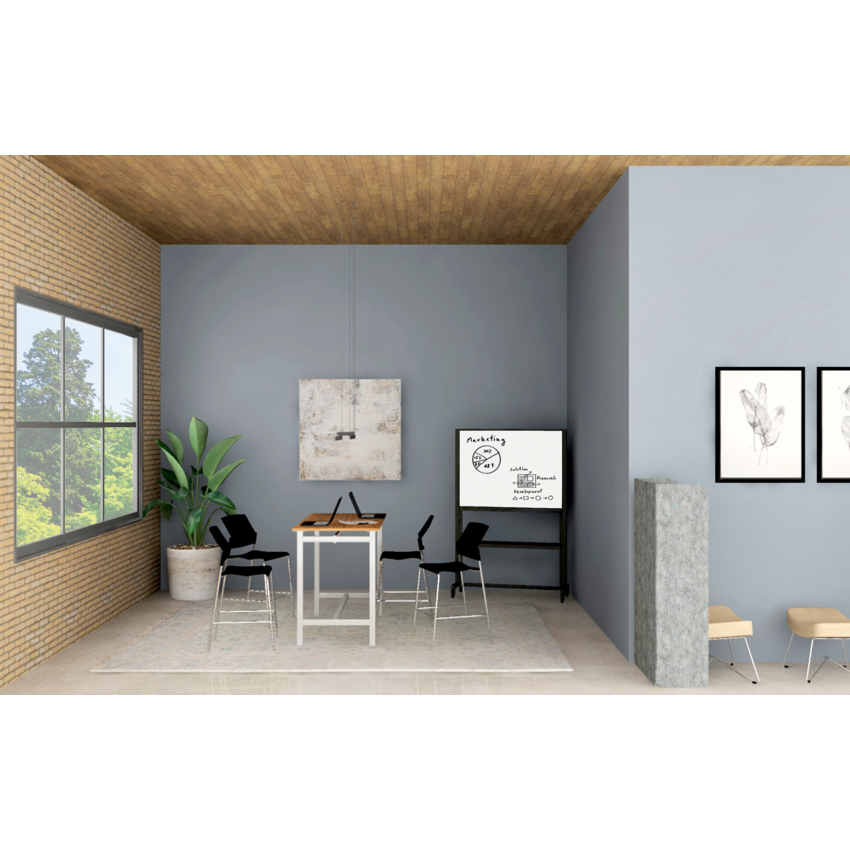 Global® Sonic™ Bar Stool Armless Polypropylene Seat Back Night