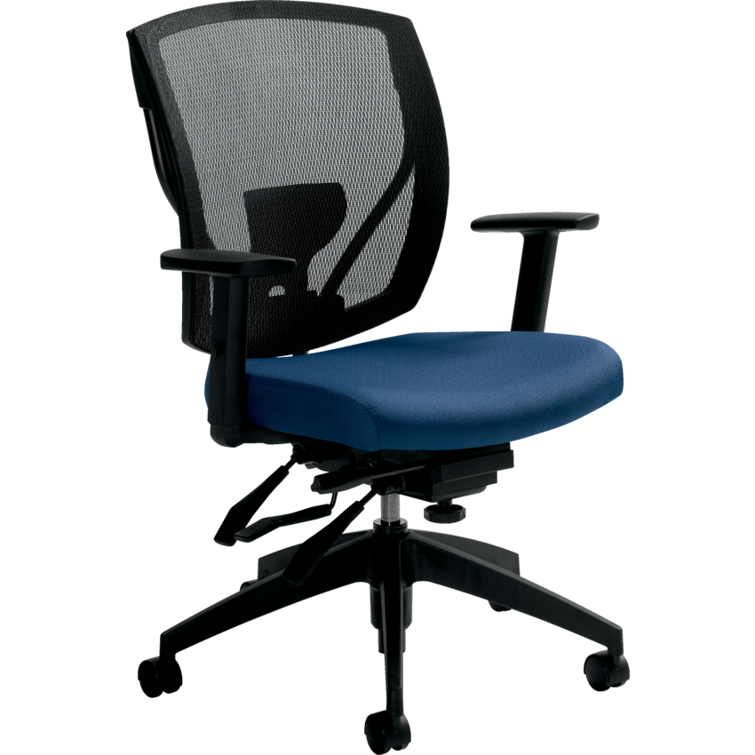 Offices to Go Ibex Mesh Medium Back Multi-Tilter Chair Jenny Admiral