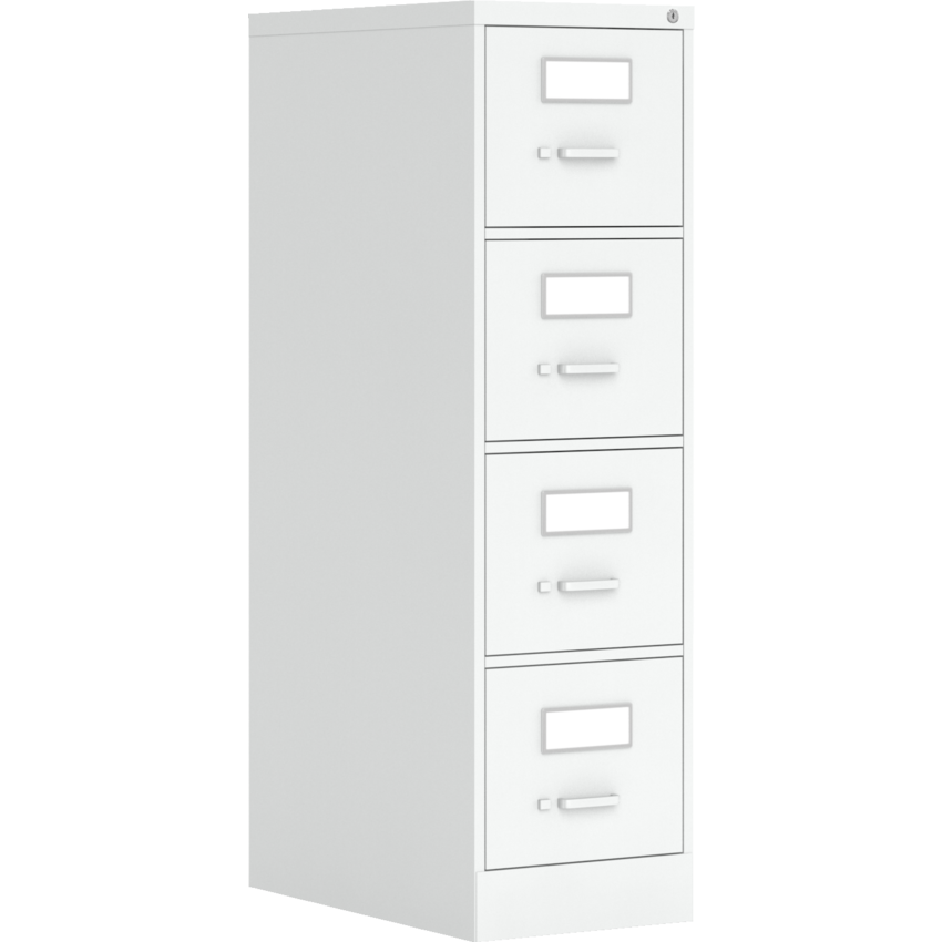 Global® Fileworks® 2600 Series Vertical File 4-Drawer Letter Designer White