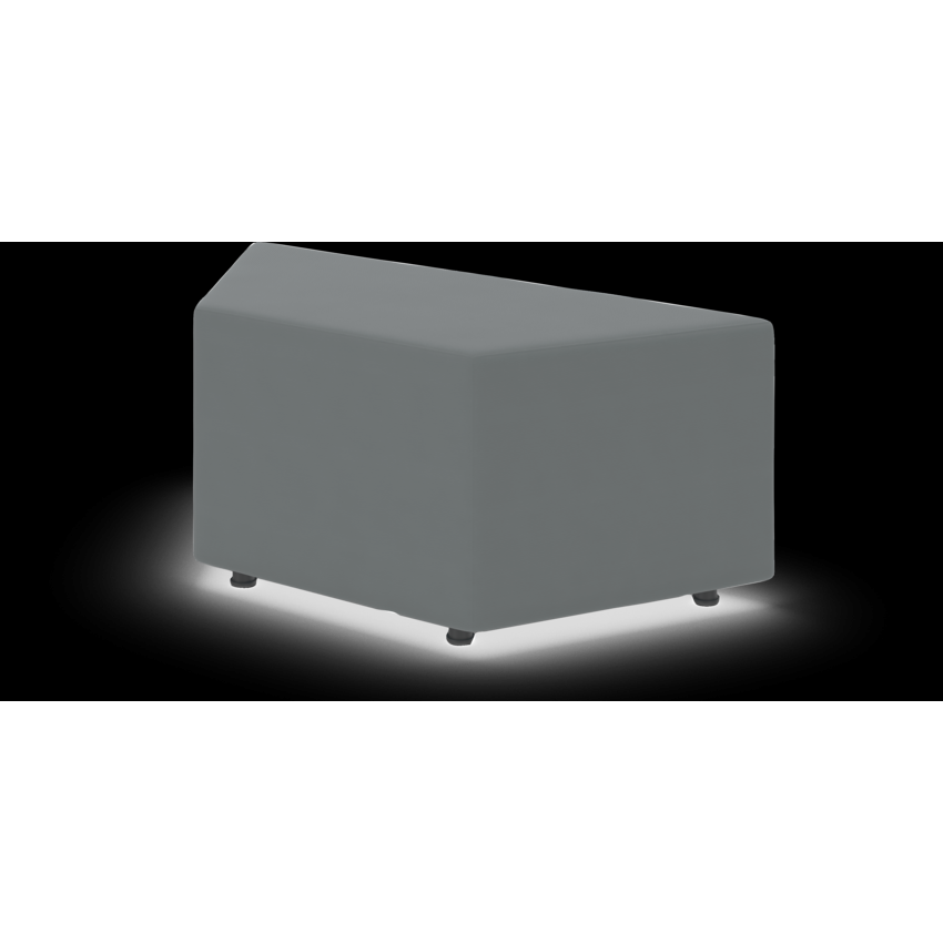 Offices to Go® Craft Modular Ottoman Wedge Waterfall Fabric Splash