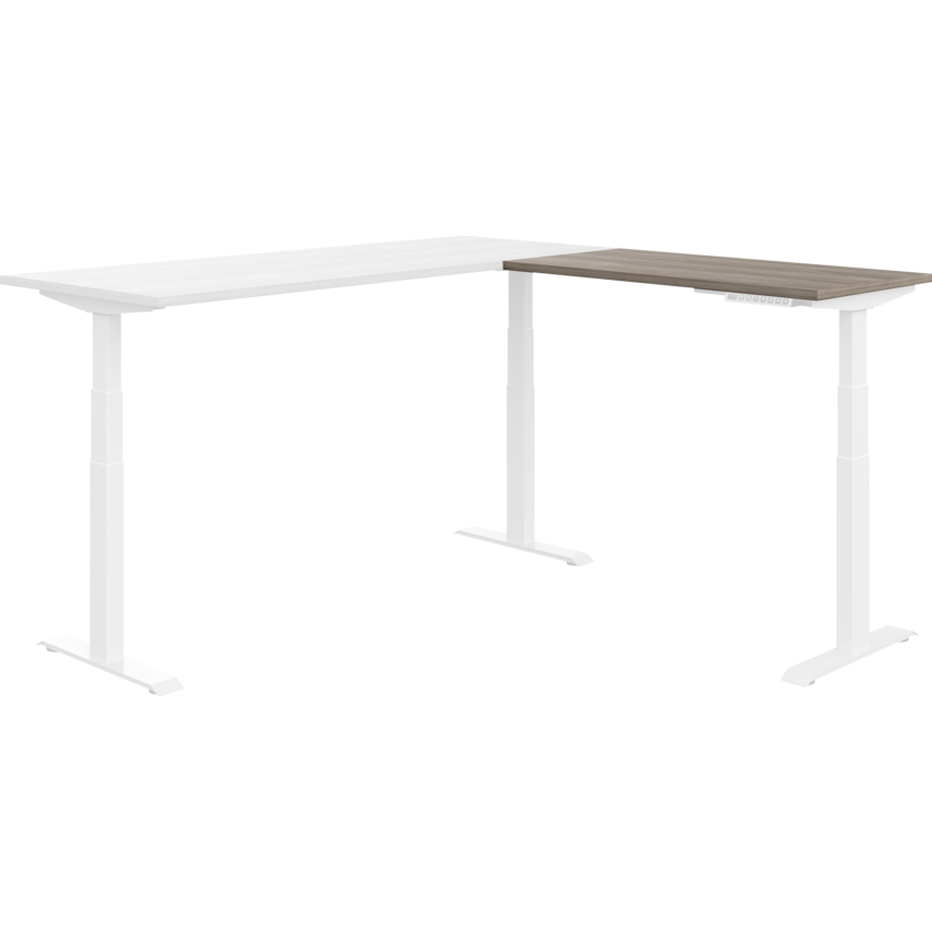 Offices to Go® Newland™ Return Top 41"W x 23"D Noce Grigio