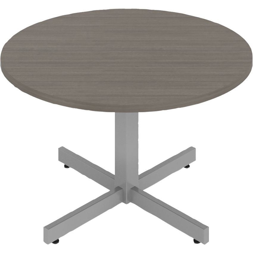 Offices to Go® Newland™ Table Round top 36" x 22"H Absolute Acajou finish