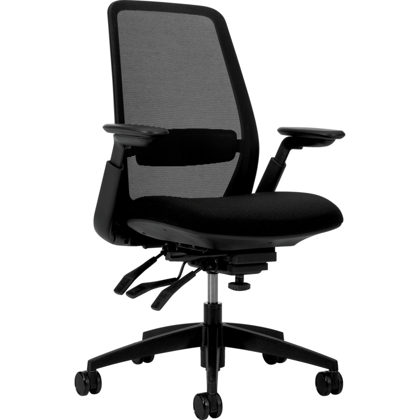 Offices to Go® TL Multi Tilter Mesh Chair Fusion Fabric Carbon