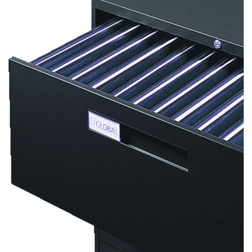 Global® Fileworks® 9300 Series Lateral File Cabinet 2-Drawer Black