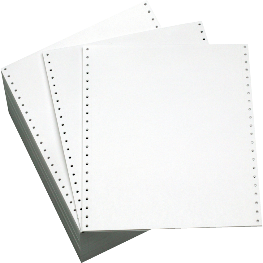 Domtar Computer Paper Plain Removable Edges 1 Part 9-1/2" x 11" 2,700 sheets/ctn