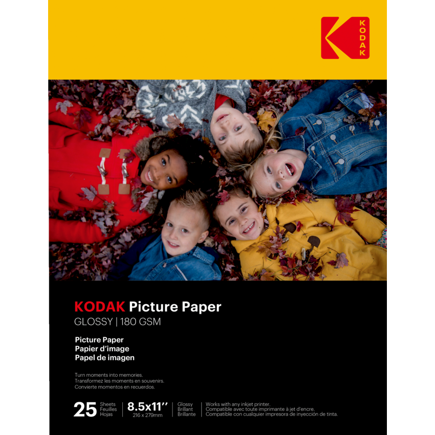 Kodak Picture Paper 8-1/2" x 11" 25 sheets/pkg