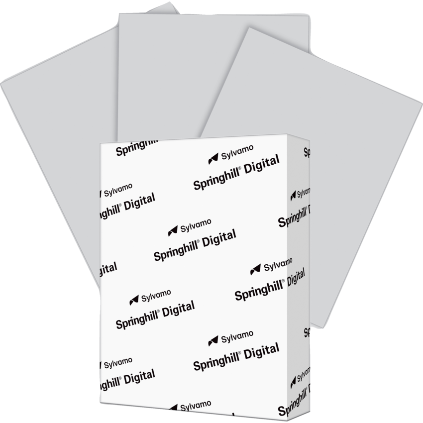 International Paper Springhill® Vellum Bristol Cover Grey 250 sheets/pkg