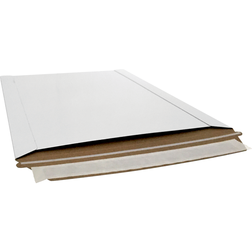 StayFlat® Mailers Lip and Seal 9" x 11-1/2" White 100/cse