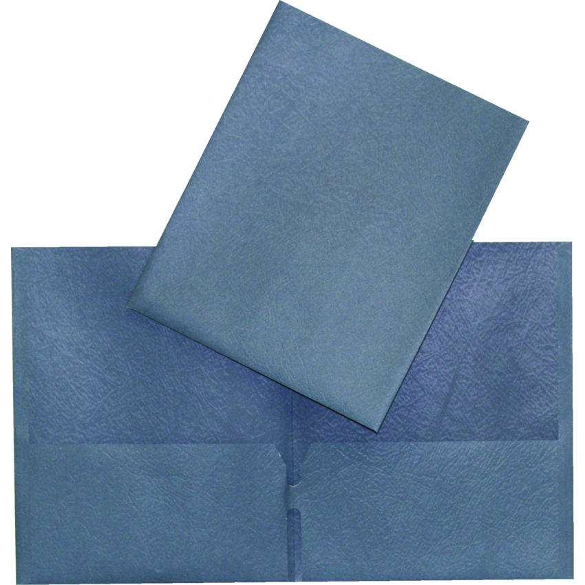 Hilroy Twin Pocket Portfolio 11-3/4" x 9-1/2" Blue