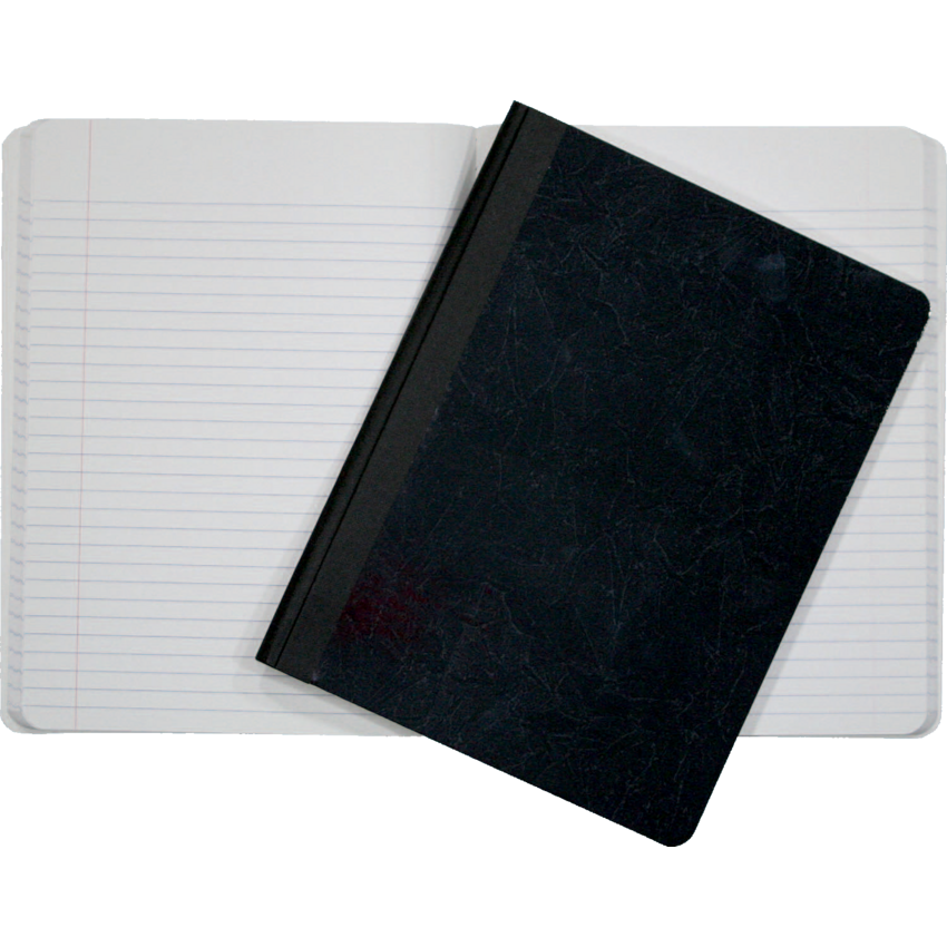 Mead® Composition Book Hard Cover 200 pgs 9-3/4" x 7-1/2" Black