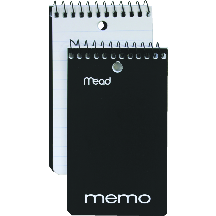 Mead® Memo Book Open End Coil Bound 3" x 5" 60 pages