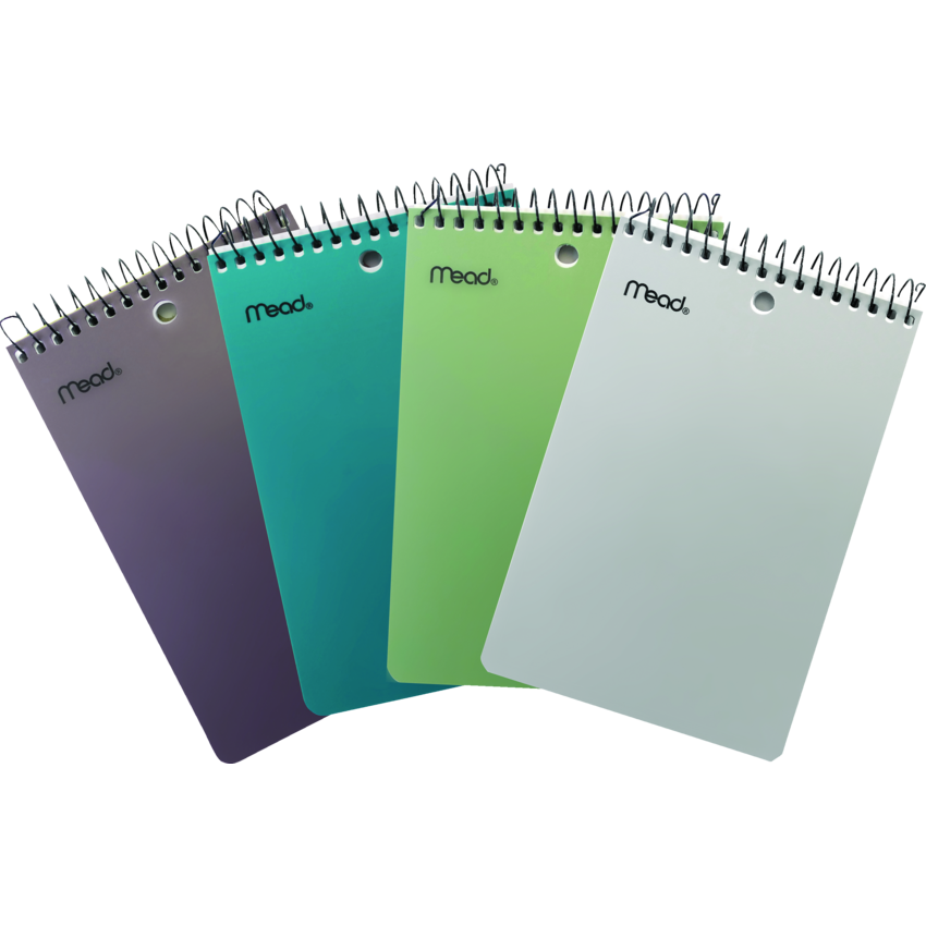 Mead® Memo Book Open End Coil Bound Poly 4" x 6" 150 pages