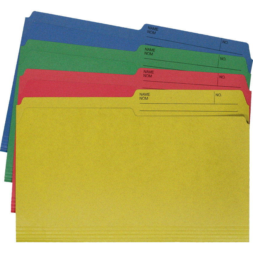 Hilroy Enviro-Plus™ Reversible File Folders Legal Assorted 40/pkg