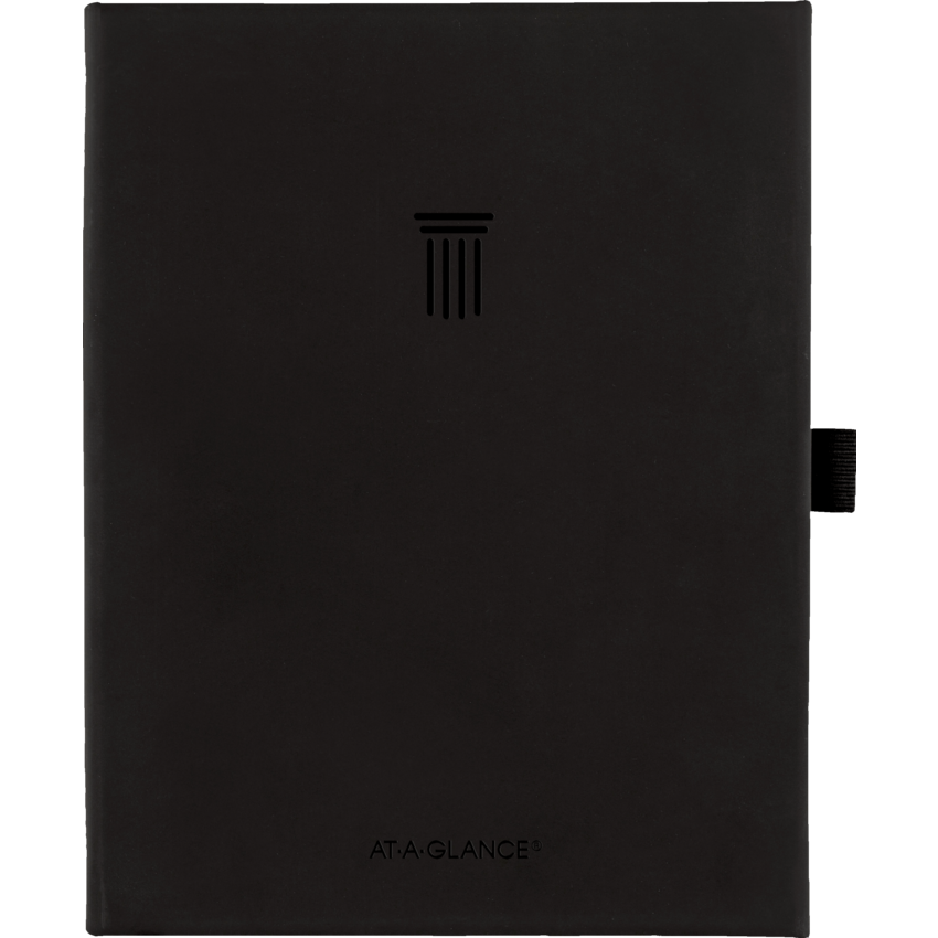AT-A-GLANCE® Foundation Undated Weekly/Monthly Planner 8-1/2" x 6-3/4" Black