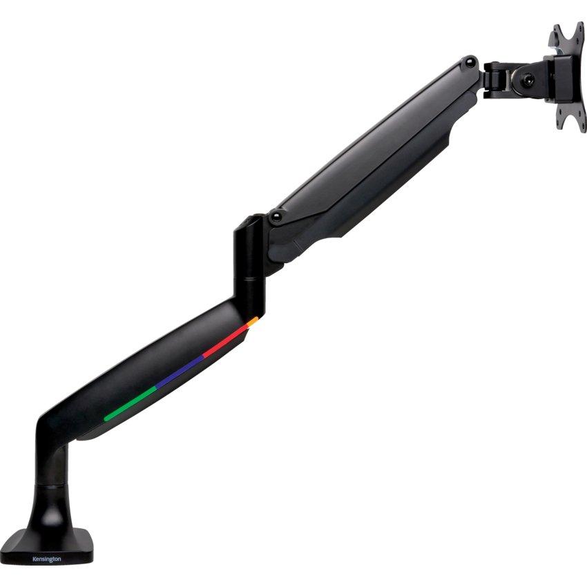 Kensington® SmartFit® One-Touch Height Adjustable Monitor Arm Black Single Black