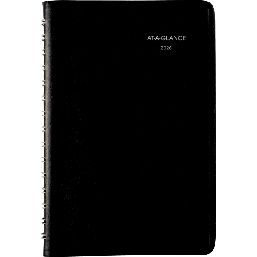 AT-A-GLANCE® Daily Appointment Book Wire Bound 8x4-7/8" Bilingual
