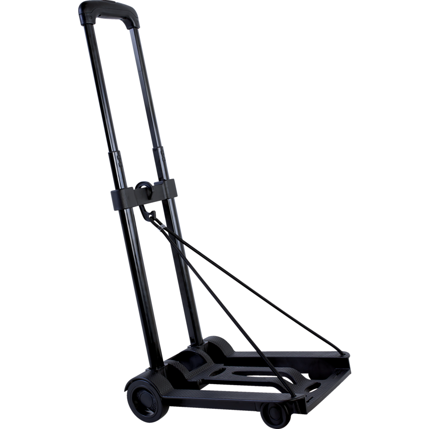 Austin House Foldable Compact Cart 9-1/2”W x 17-3/4”D x 3”H Black