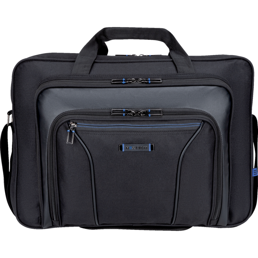 Nextech Business Briefcase 17.3" 16" x 12" x 4" Black
