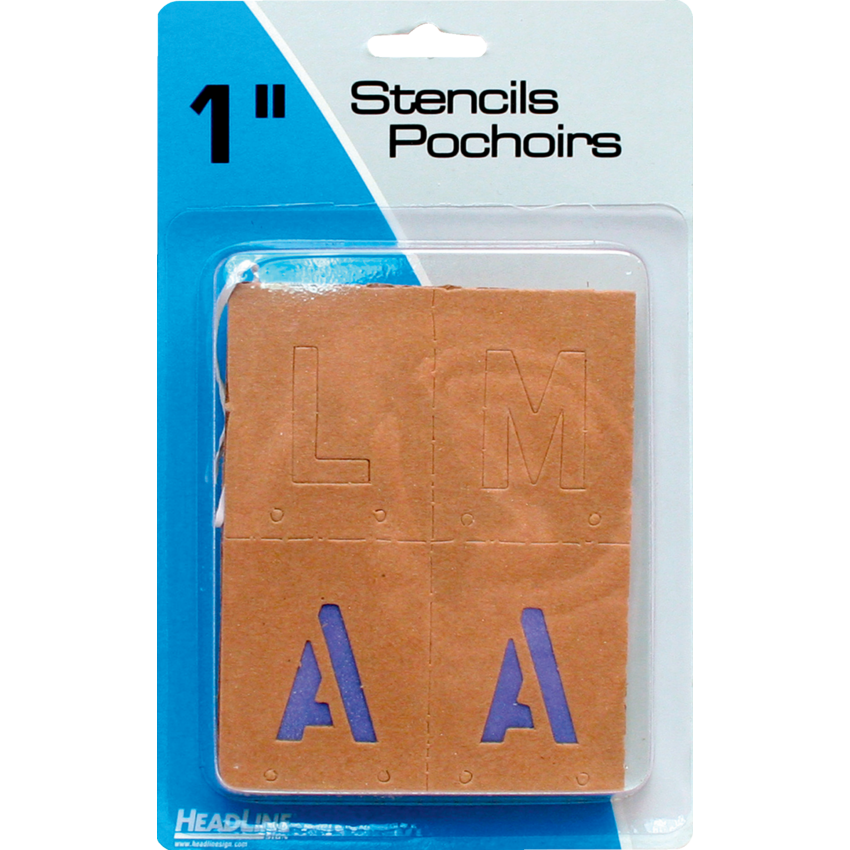 Headline® Stencils Capitals and Numbers 1