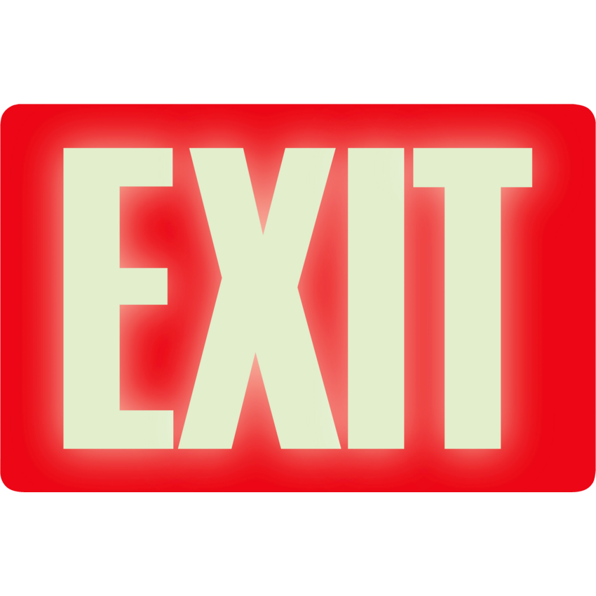 Headline® Glow in the Dark Exit Sign English