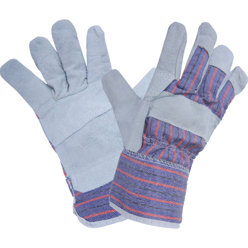 RONCO Care™ Split Leather Fitter Gloves Large Grey 12 pairs/pkg