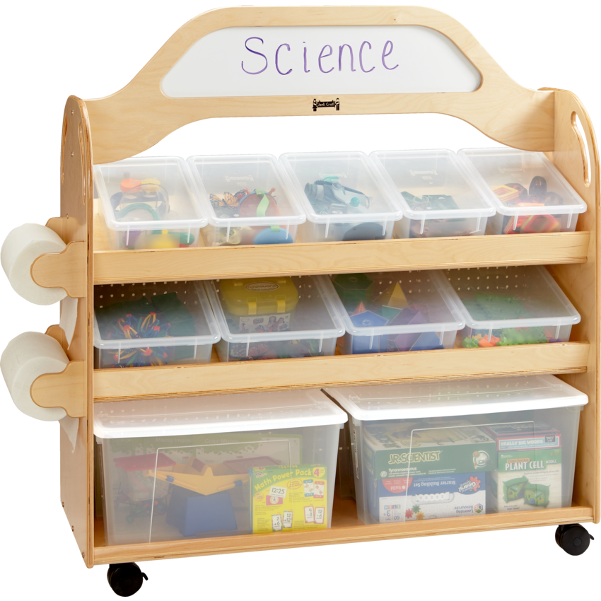 Jonti-Craft® STEAM Multimedia Cart 52-1/2"W x 20"D x 51-1/2"H