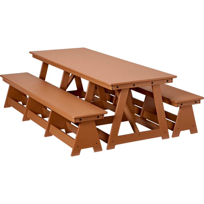 EverPlay™ Large Outdoor Table and Bench Set 60"W x 23-1/2"D