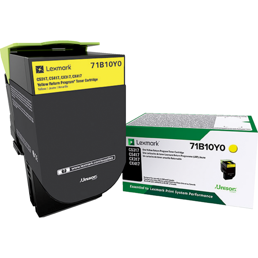 Lexmark® Laser Cartridges Return program 71B10Y0 Yellow