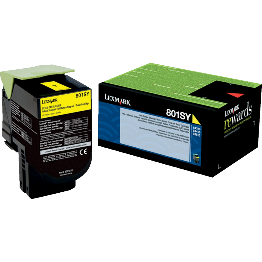 Lexmark® Laser Cartridge Return Program #801SY Yellow