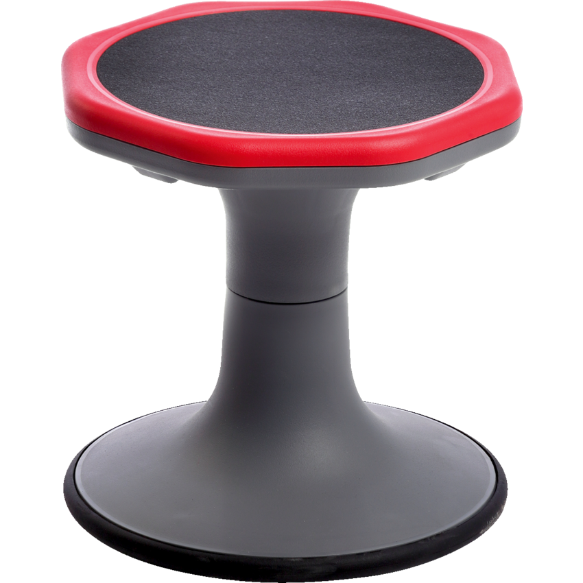 Mitybilt Jive Balance Stool 12"H Red