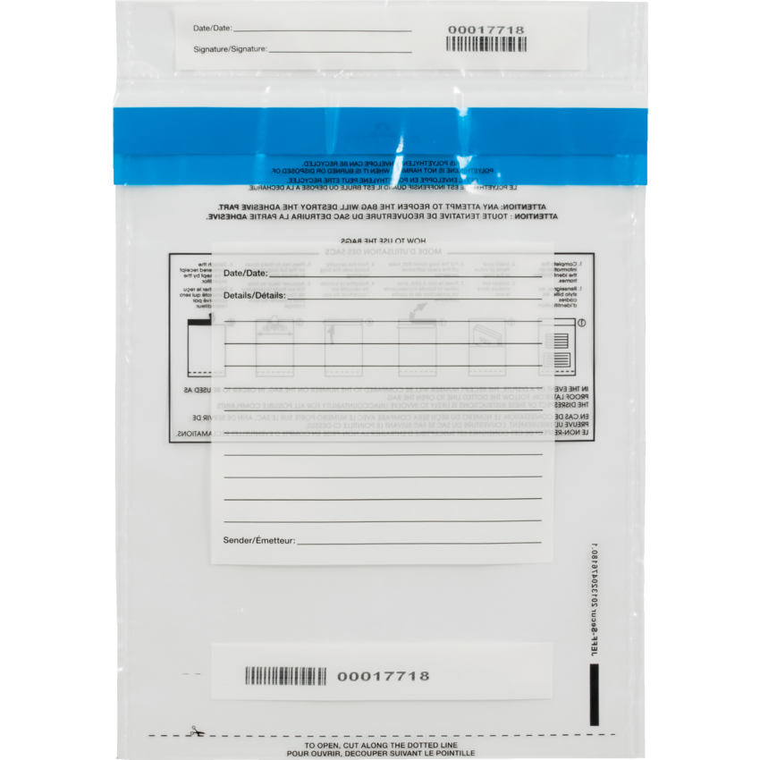 Merangue Tamper Proof Bags Clear 50/pkg