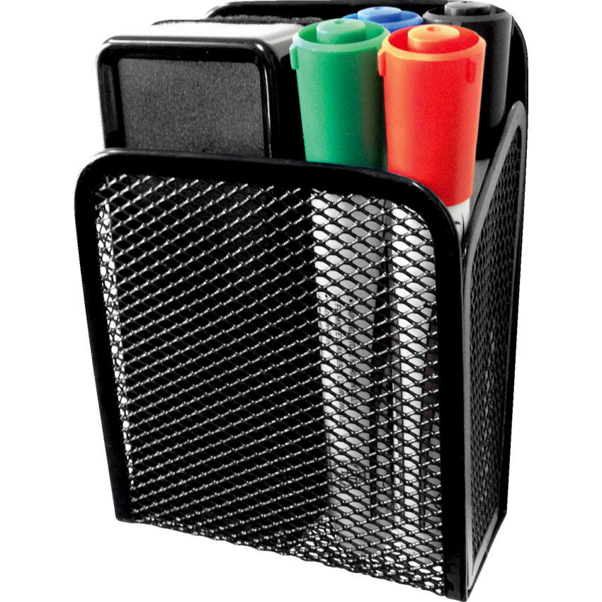 Merangue Magnetic Whiteboard Mesh Cup Accessory Black