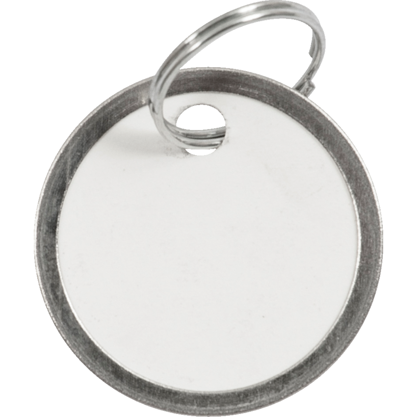 Merangue Key Tags with Metal Ring 1-1/4" 50/pkg