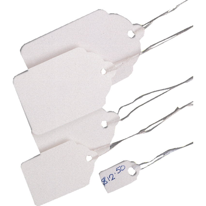 Merangue Merchandise String Tags 1-1/2" x 15/16" 50/pkg