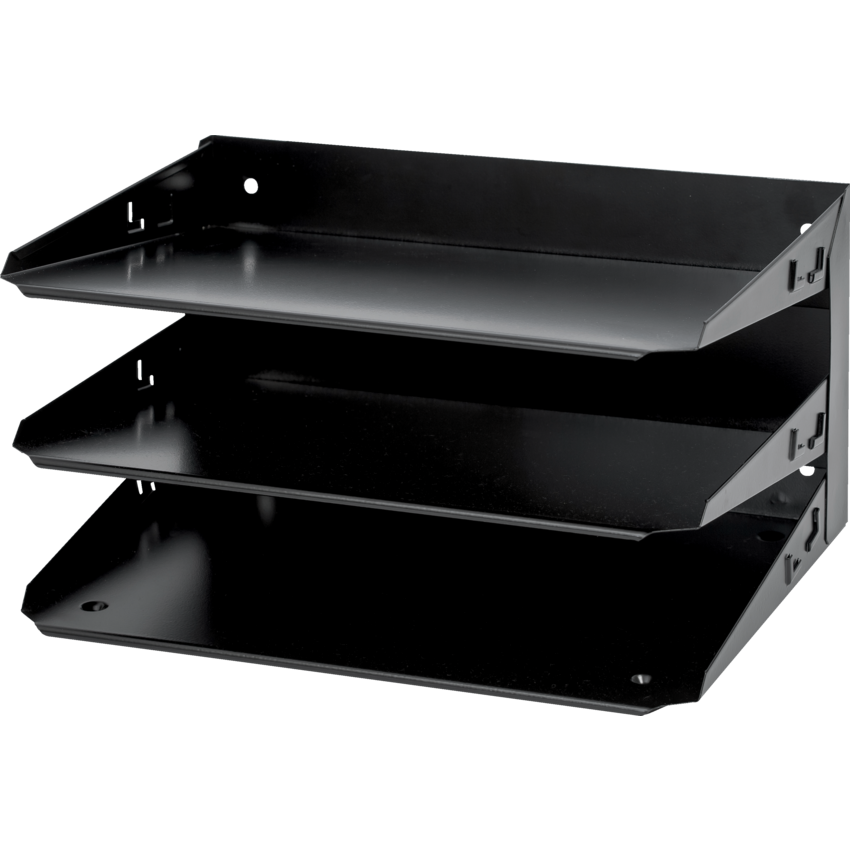 Merangue Metal 3-Tier Sorter Letter Black