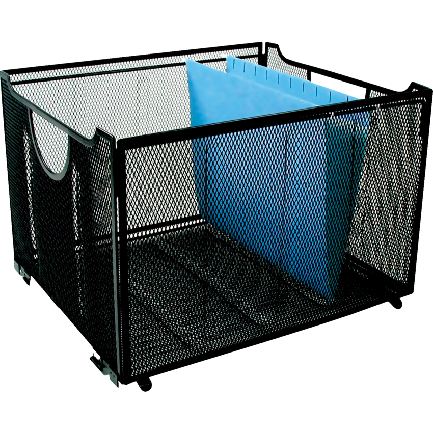 Winnable Mesh Collapsible File Box Letter Black