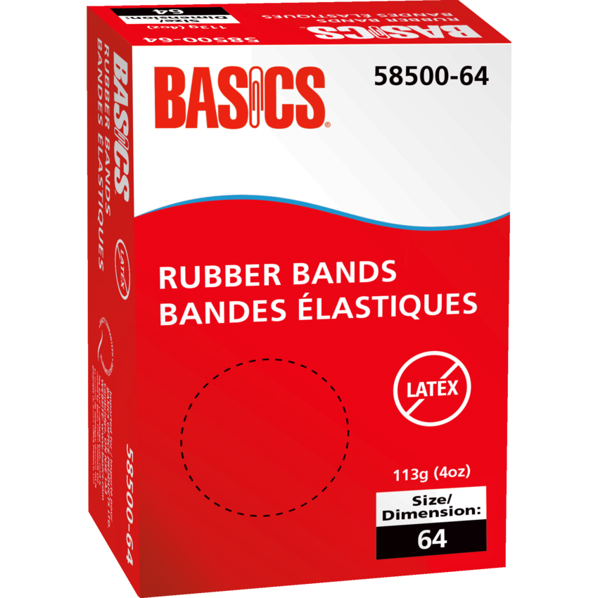 Basics® Latex-Free Rubber Bands #64 4 oz