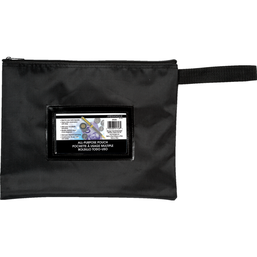 Merangue Deposit Pouch 12" x 9-1/2" Black