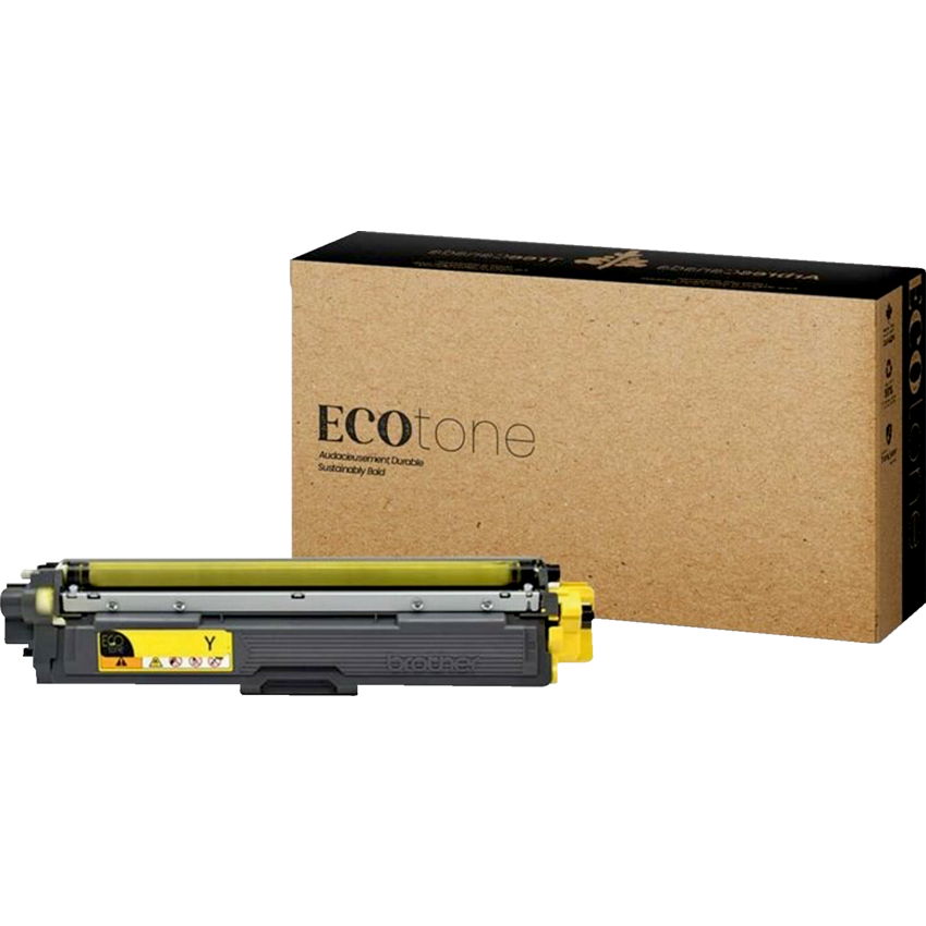 EcoTone® Remanufactured Laser Cartridge (BroTN221Y) Yellow
