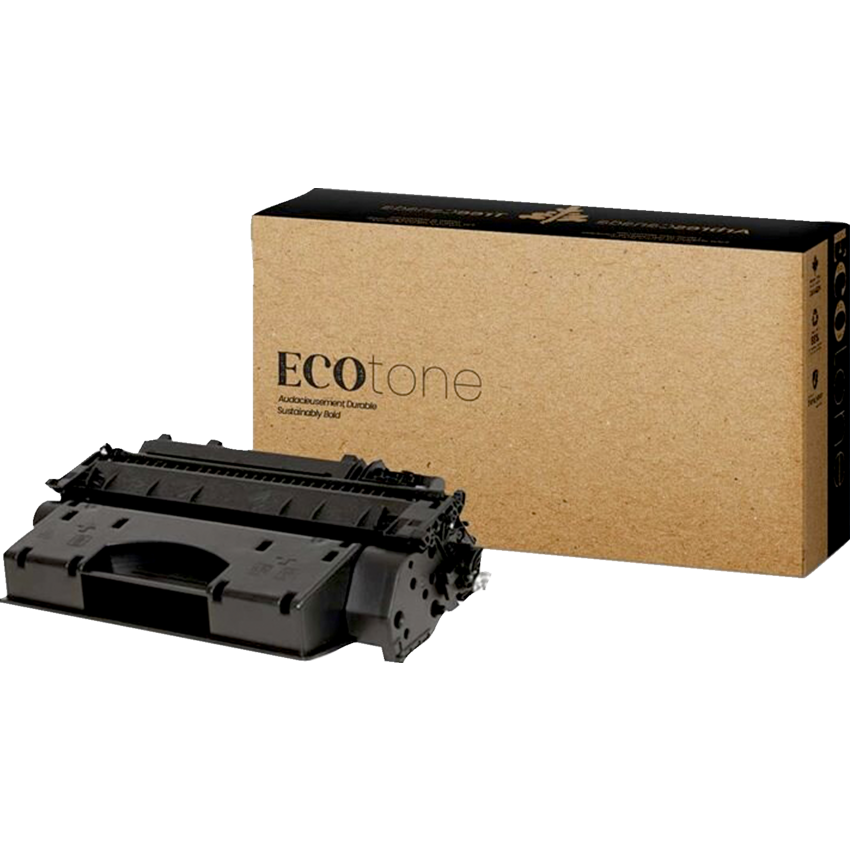 EcoTone® Remanufactured Laser Cartridge (HP CE505X/Can 119) Black