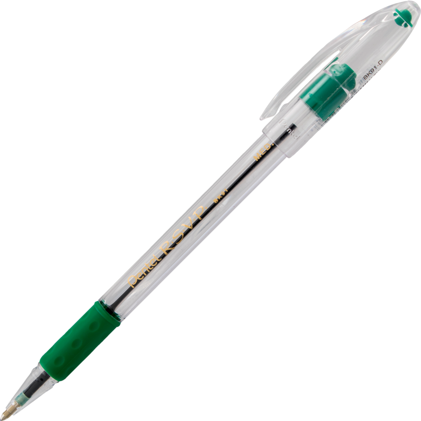Pentel® R.S.V.P.® Ball Point Pen Medium Point Green 12/box