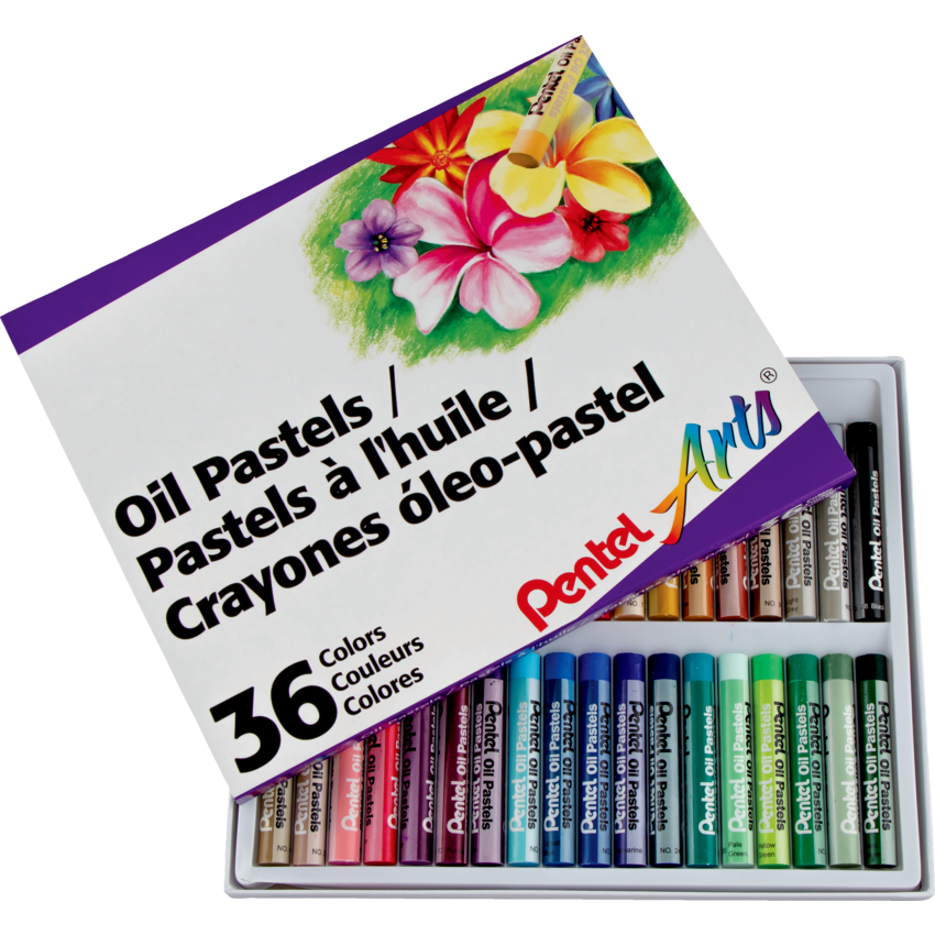 Pentel Arts® Oil Pastels Assorted Colours 36/pkg